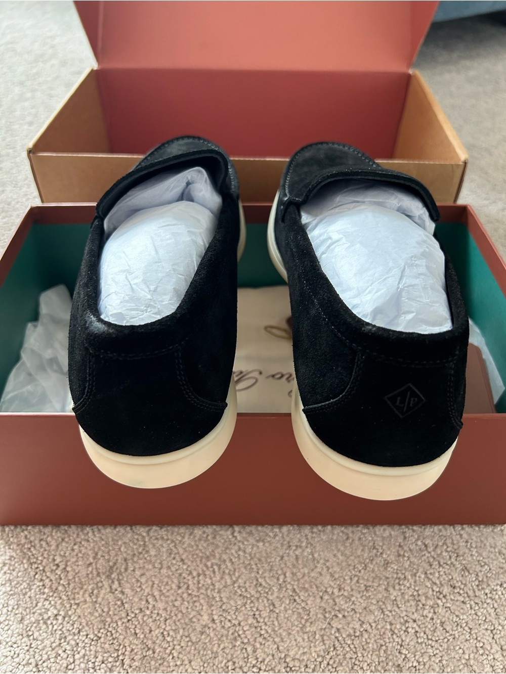 Loro Piana Summer Walk Black Suede - Picture 3 of 10